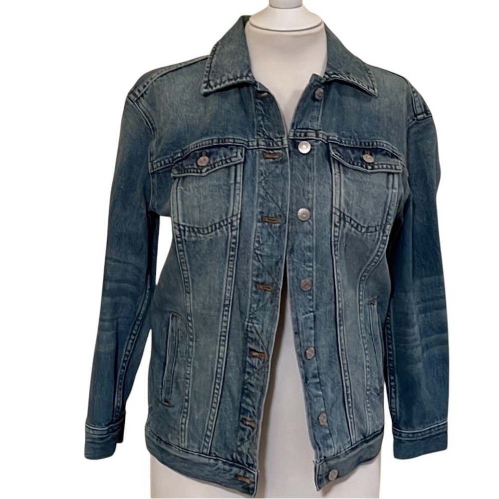 Madewell Oversized Trucker Jean Jacket in Capstone Wash Size XXS - Picture 5 of 12